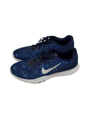 Nike Training Flex TR 7 Sneakers Shoes Swoosh Womens Blue Silver 8.5